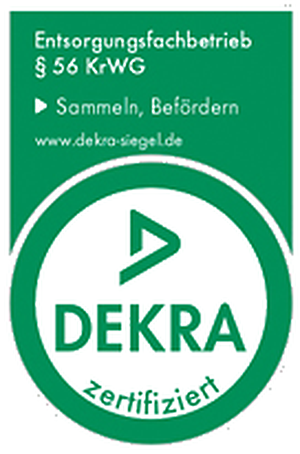 DEKRA – zertifizierter Entsorgungsfachbetrieb